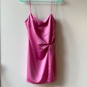 Topshop Pink Satin Dress, NWT 6